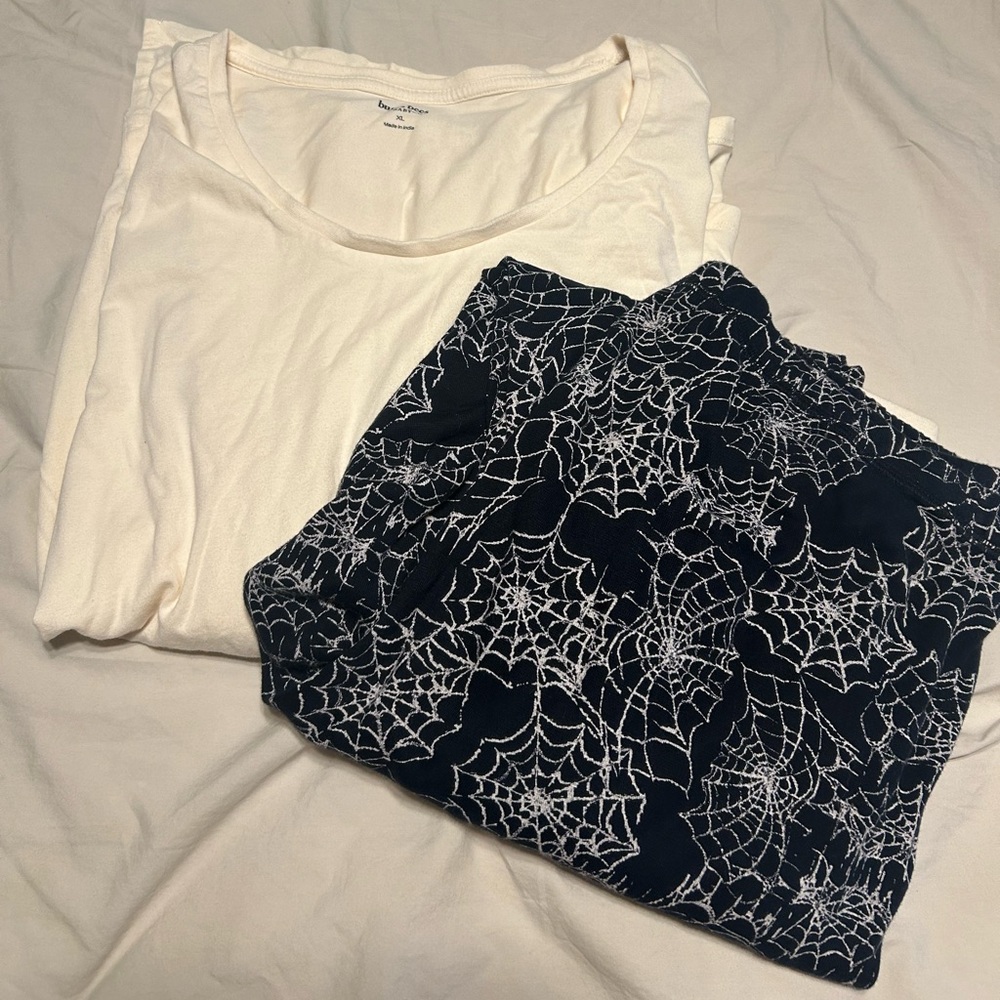 Burt’s Bees White Halloween Women PJs XL